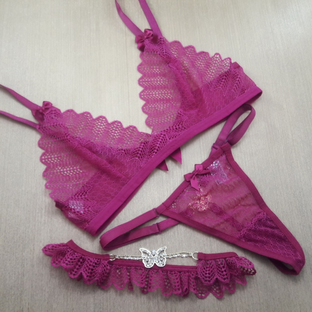 Conjunto Sexy Biju Borboleta Lingerie BR Atacado Para