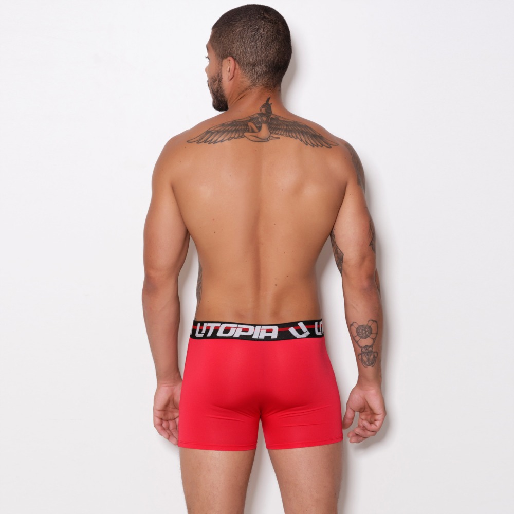 Cueca Boxer Microfibra Lisa Utopia Lingerie Br Atacado