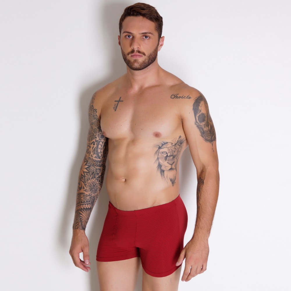 Cueca Boxer Adulta Risca De Giz Lingerie Br Atacado Para