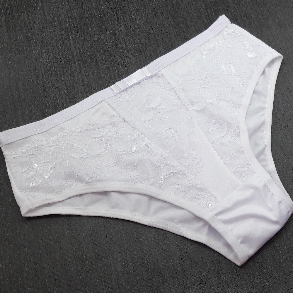Calçola de Lycra e Renda Vanuza Branco