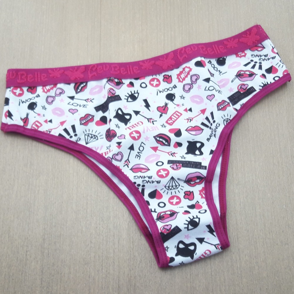 Tanga Cotton Estampada Viés Fucsia/ Estampas Variadas
