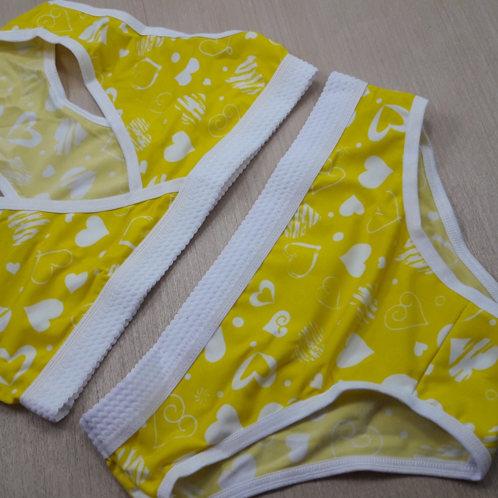 Conjunto Infantil de Romantic Estampado com Elástico Birm  Viés Branco/ Estampas Variadas