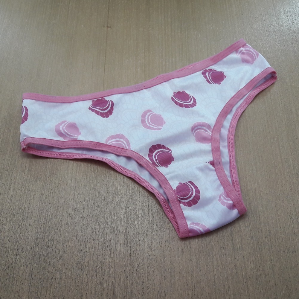 Calcinha em Microfibra Estampada Viés Rosa Hera/Estampas Variadas