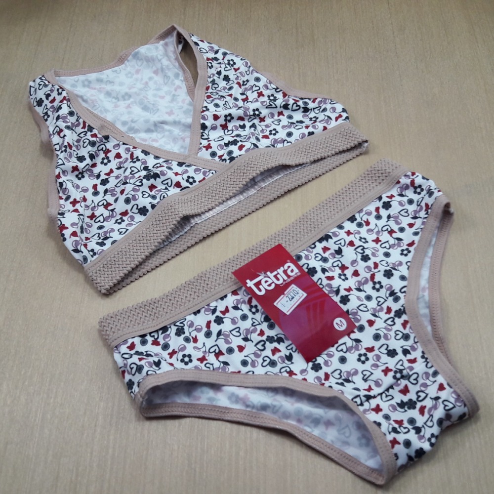 Conjunto Infantil de Romantic Estampado com Elástico Birm  Viés Chocolate/ Estampas Variadas