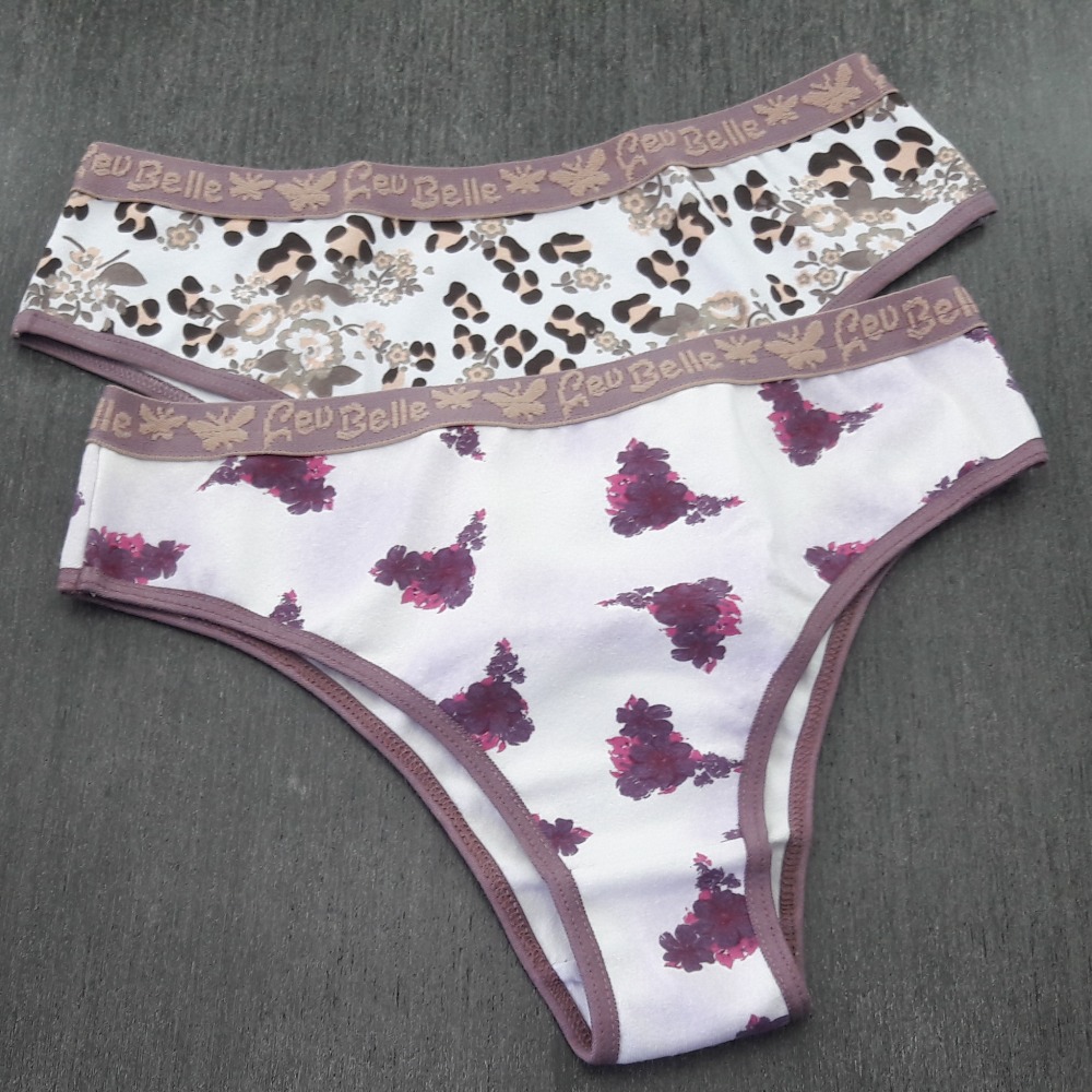 Tanga Cotton Estampada Viés Orquídea/ Estampas Variadas