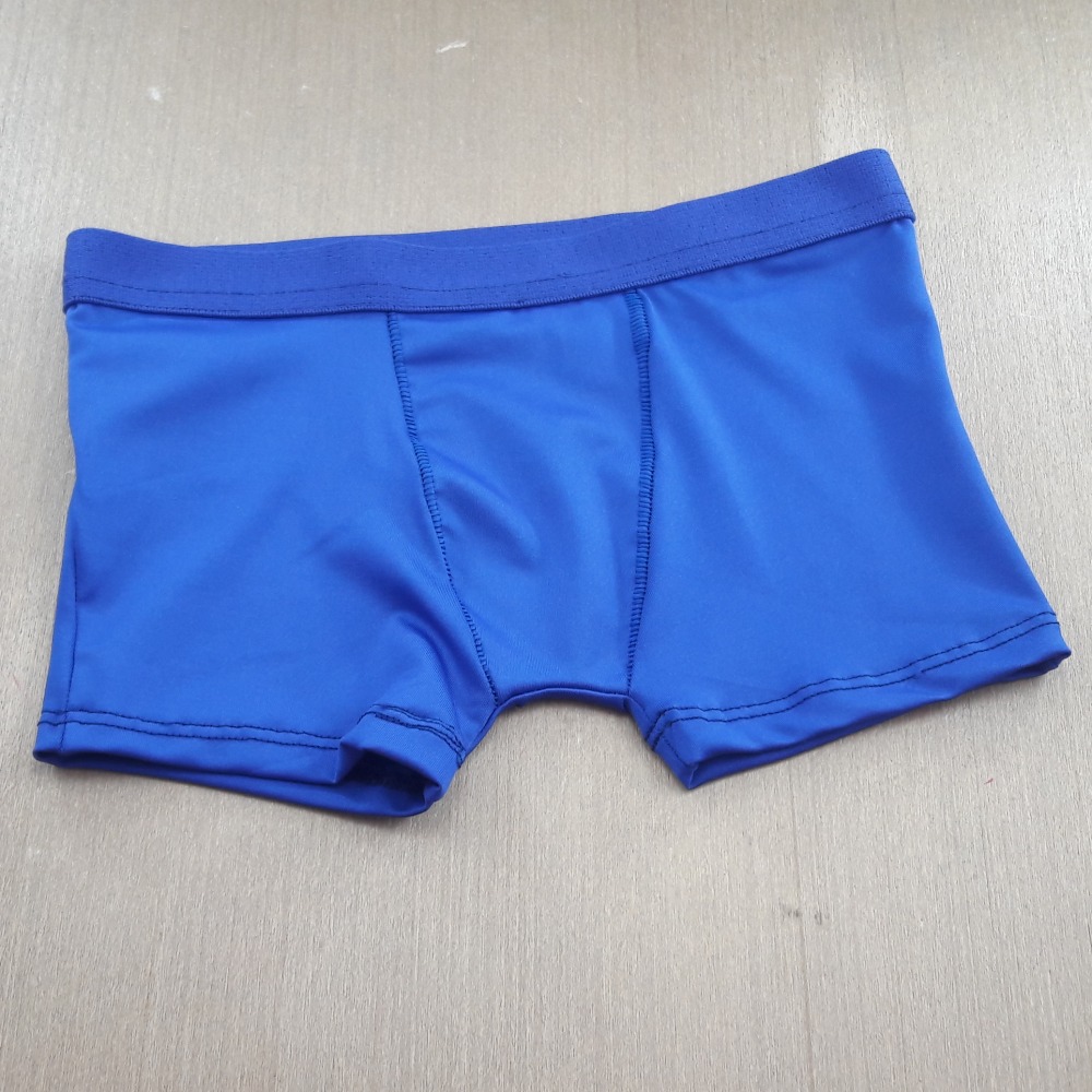 Cueca Boxer Infantil Lisa Azul Bic