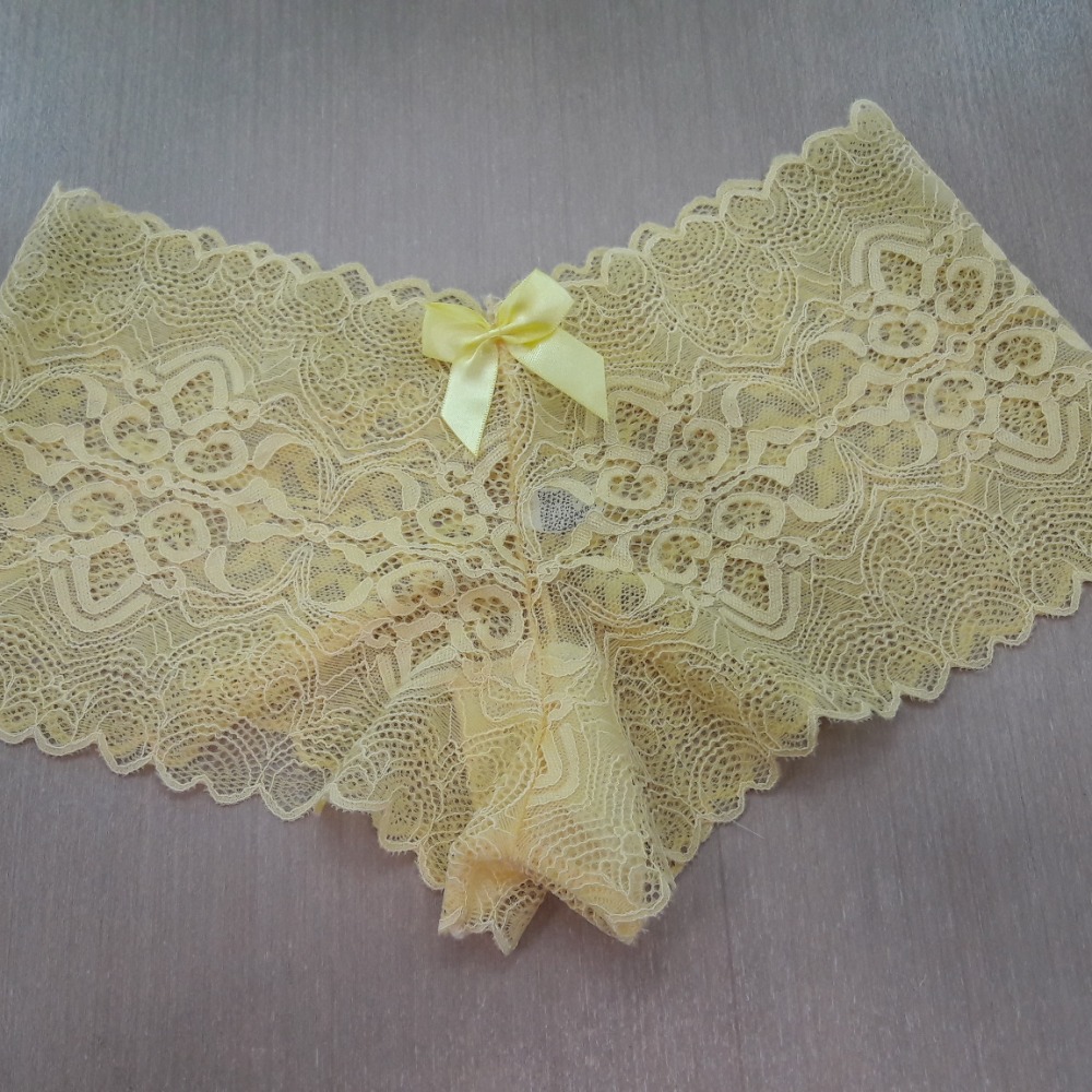Caleçon em Renda Vivian Amarelo