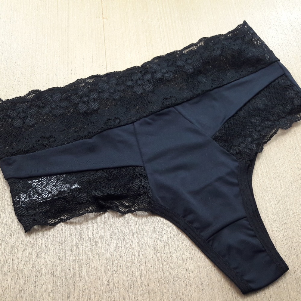 Calcinha Cós Renda Preto