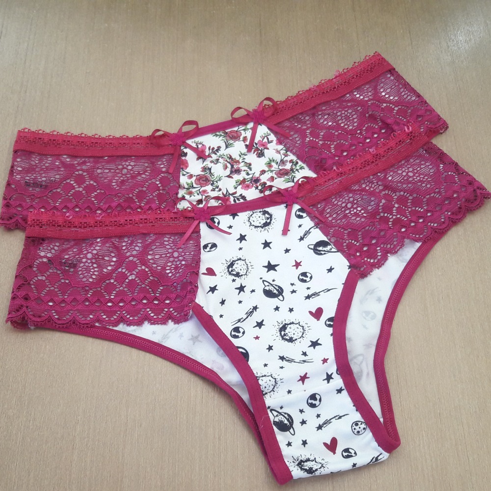 Tanga Luiza Viés Fúcsia/ Estampas Variadas