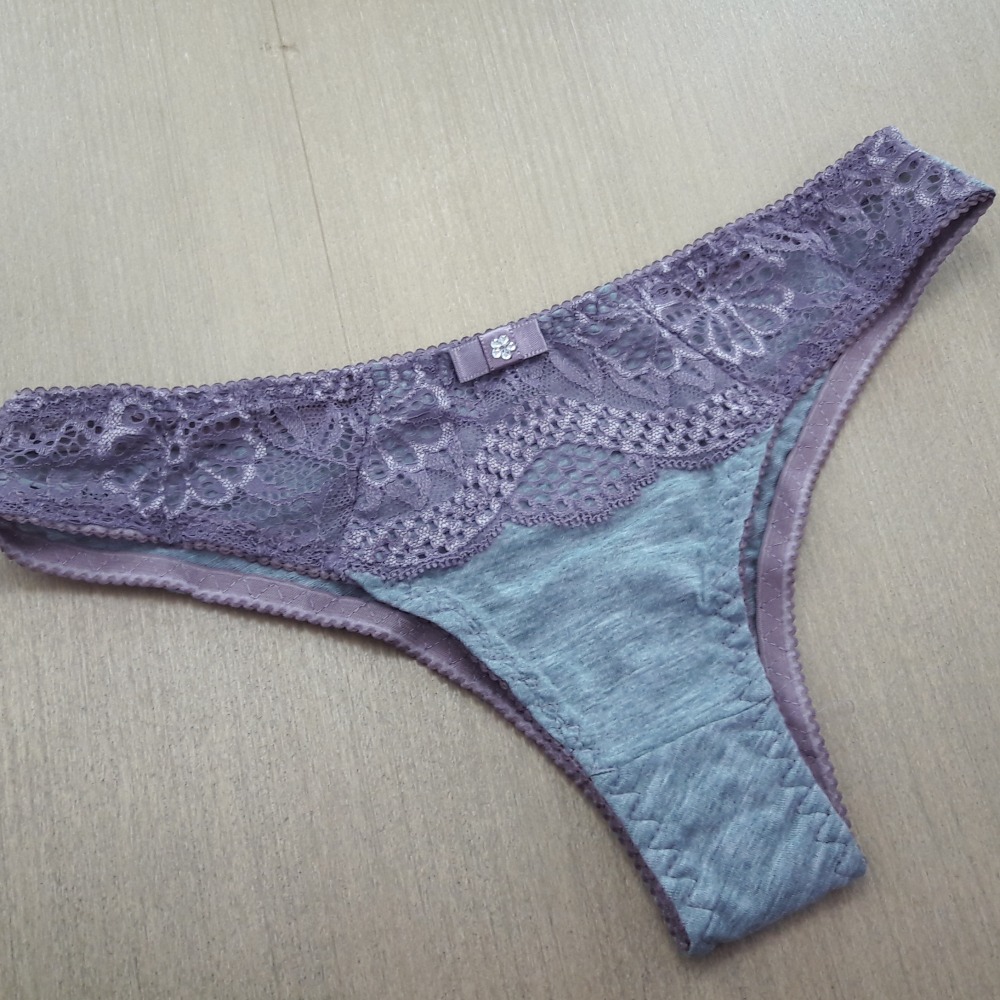 Calça 3 Pontos Mescla/Renda Orquídea