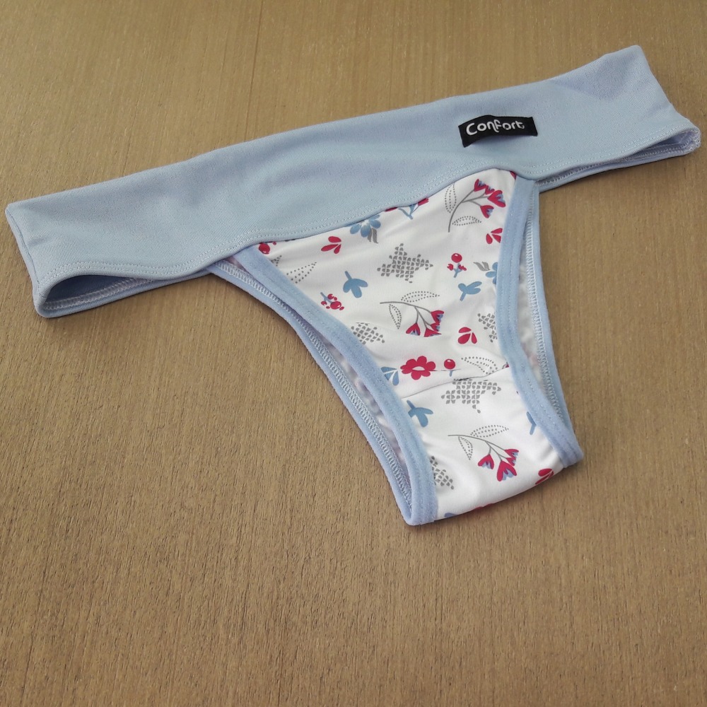 Tanga Conforto Cs Azul Beb/Estampado