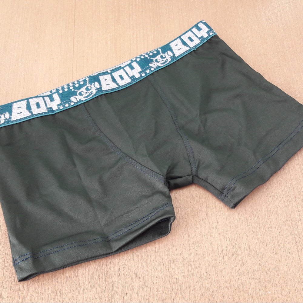 Cueca Boxer Infantil Verde Escuro