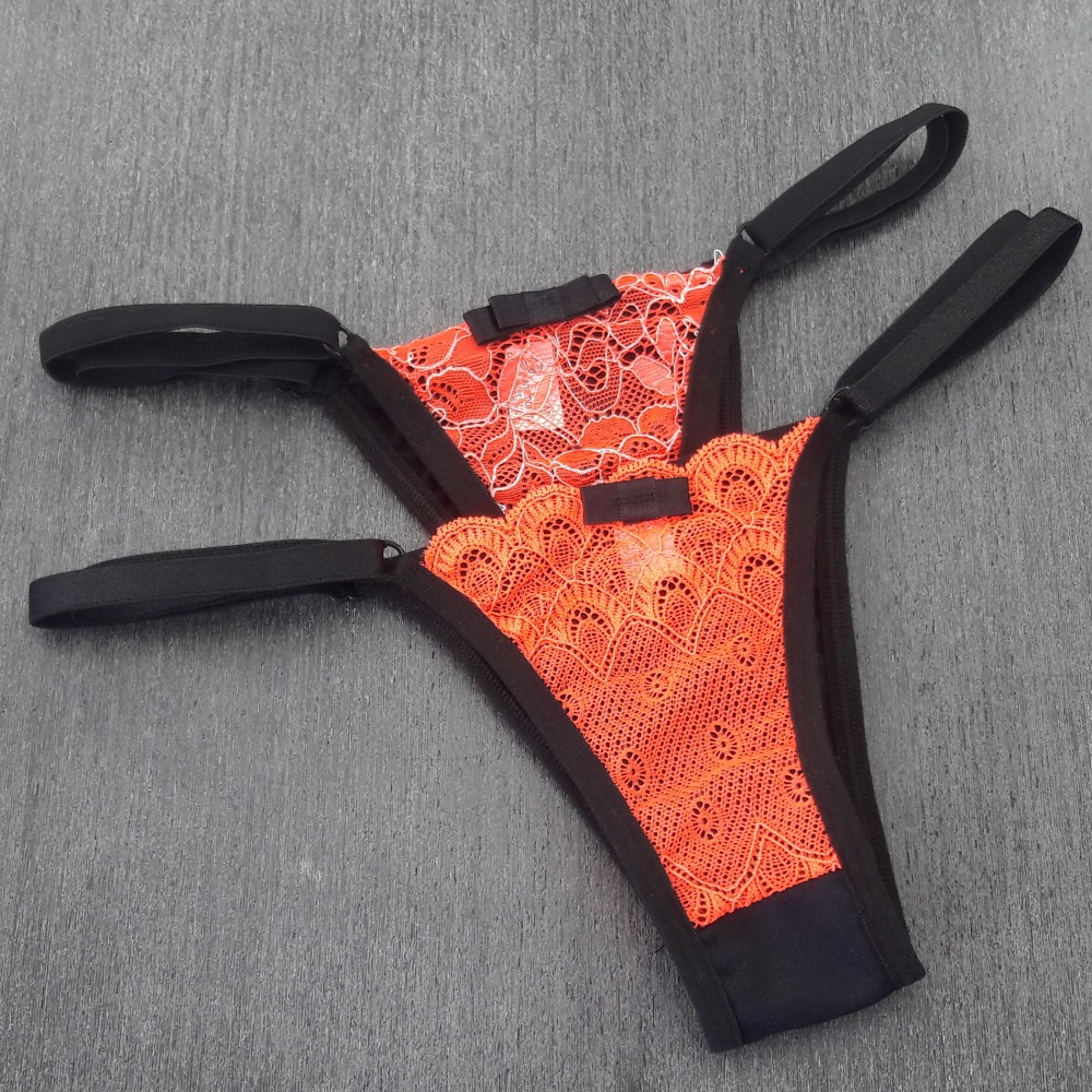 Tanga Safira Laranja Neon/ Preto