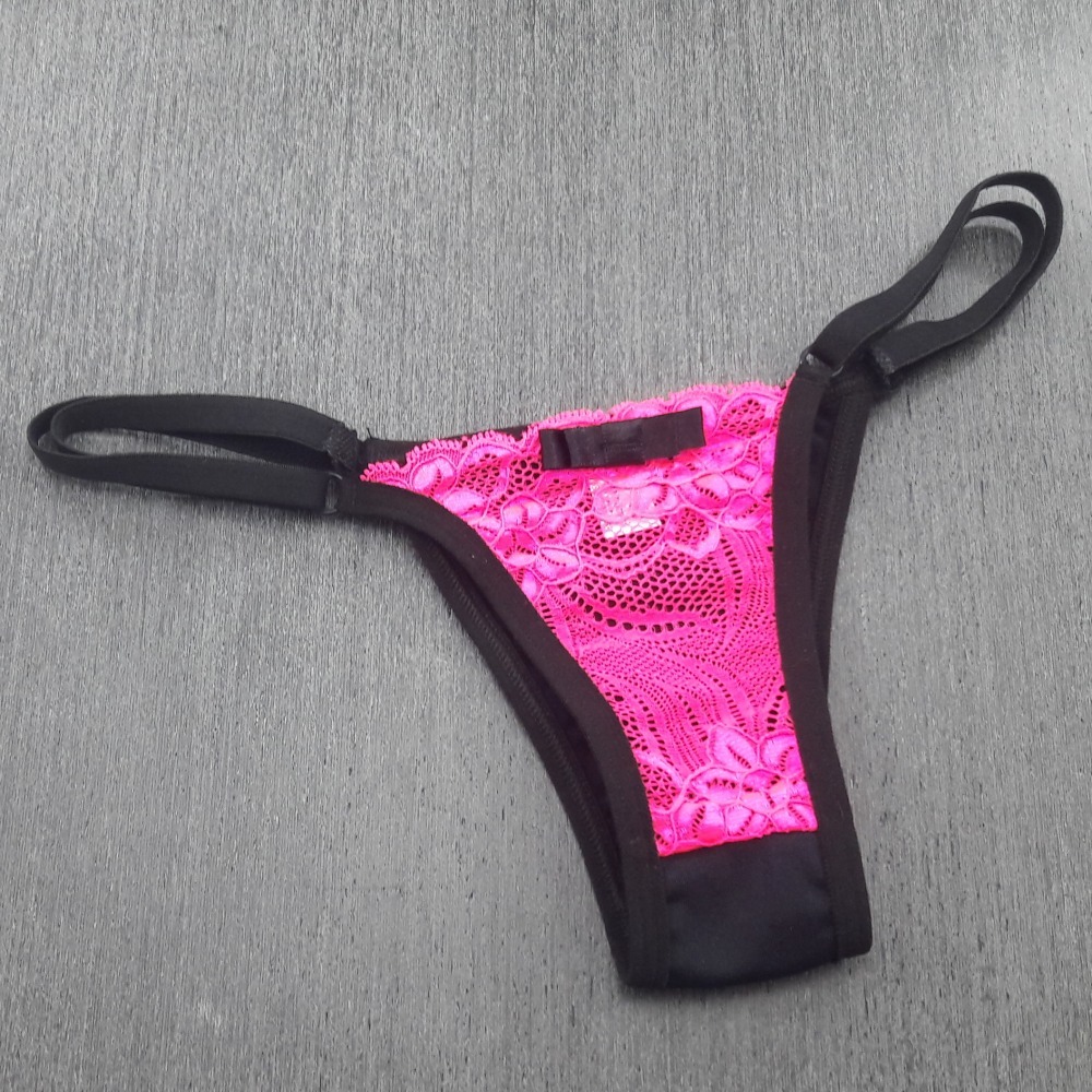 Tanga Safira Rosa Neon/ Preto