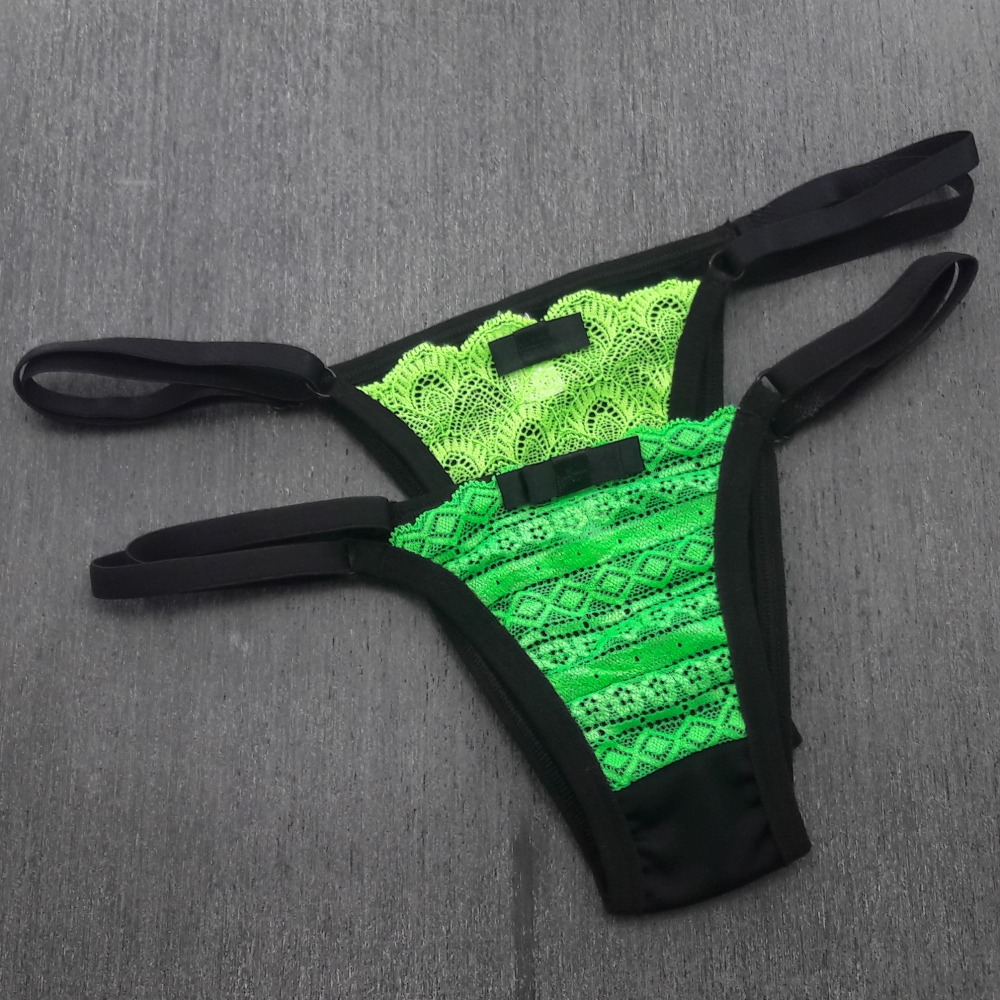 Tanga Safira Verde Neon/ Preto