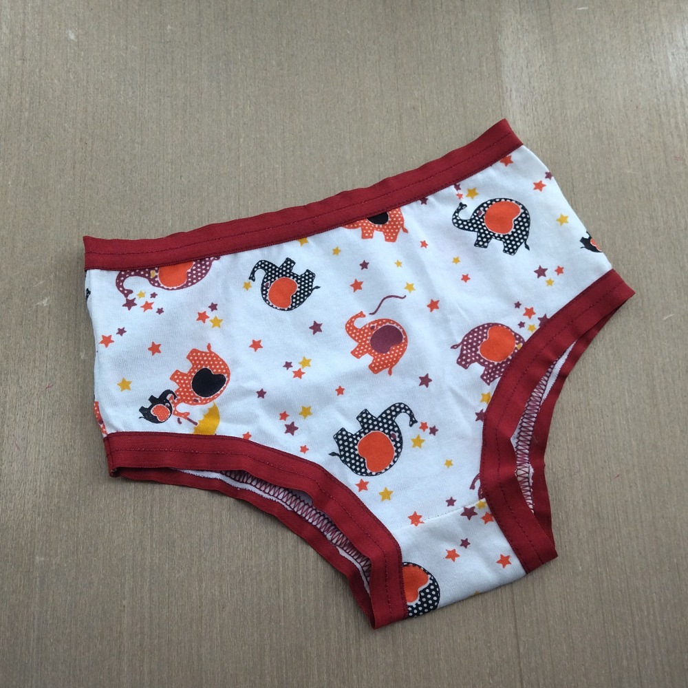 Calcinha Infantil Algodo Anti Marcas Vis Rubi/Estampas Variadas