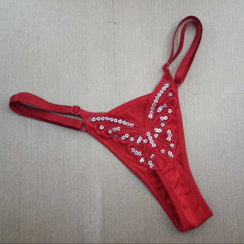 Tanga Borboleta com Regulagem Vermelho