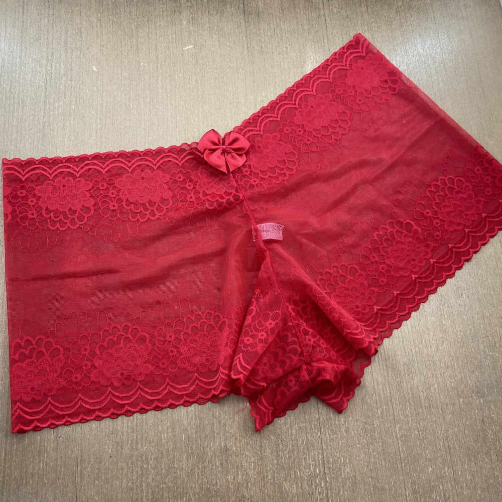 Caleon Renda Plus Size Vermelho