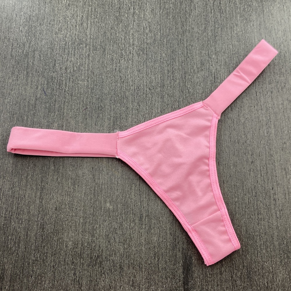 Tanga Fio Duplo com Elstico na Cintura Rosa Pantera