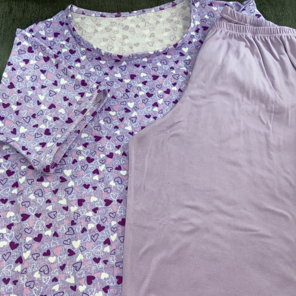 Pijama Pescador em Suede Lavanda/Corao