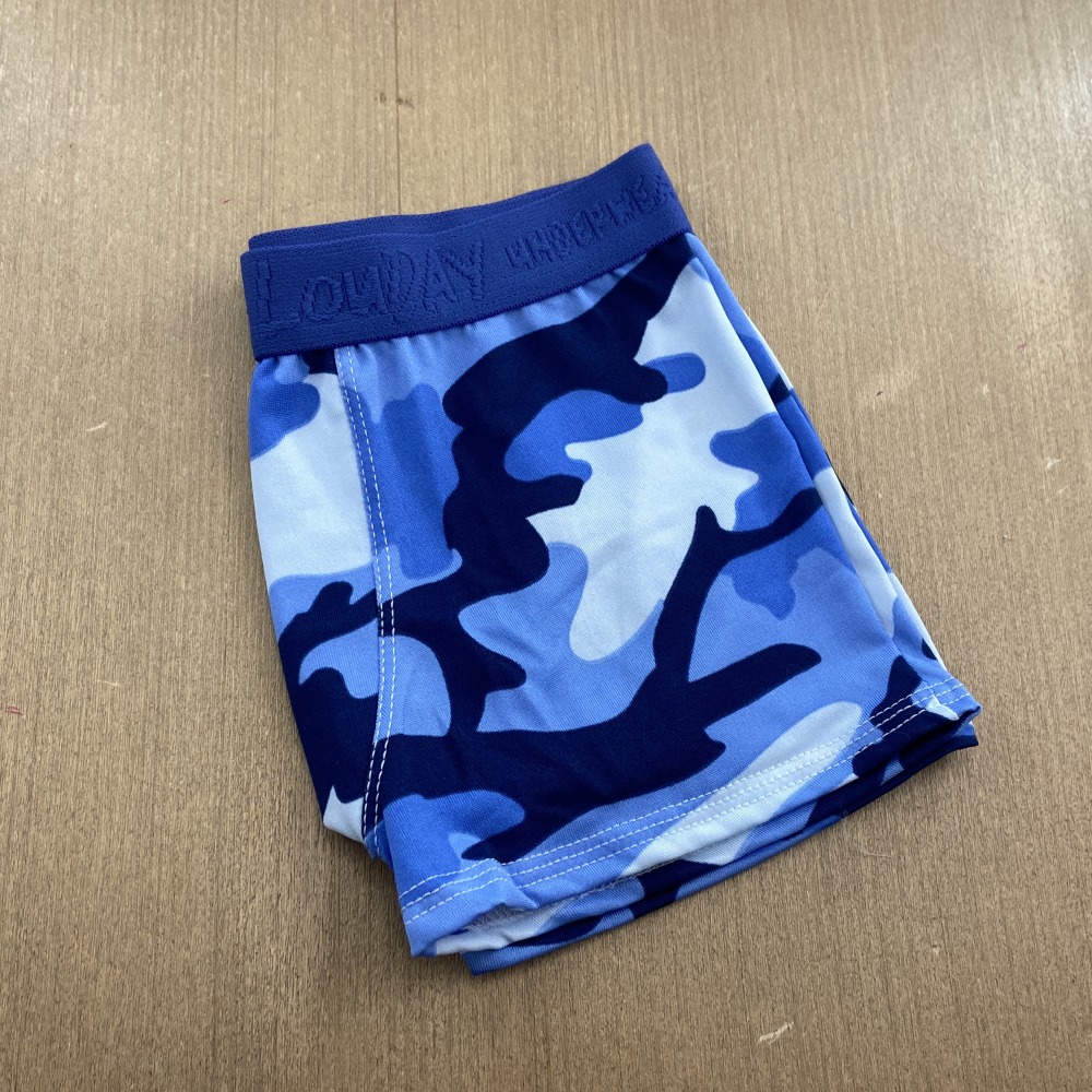 Cueca Boxer Infantil Romantic Estampada Azul Atalaia/Estampas Variadas