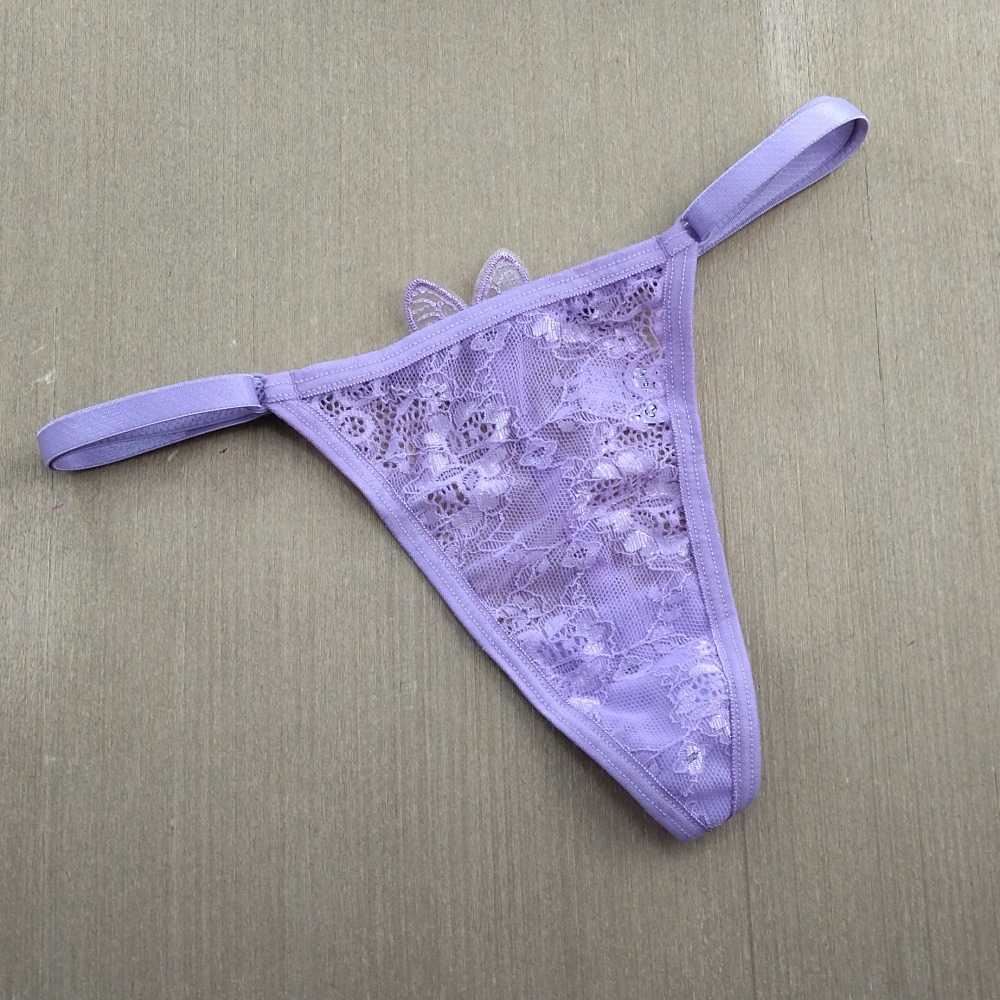 Tanga Fio Dental Borboleta Lavanda