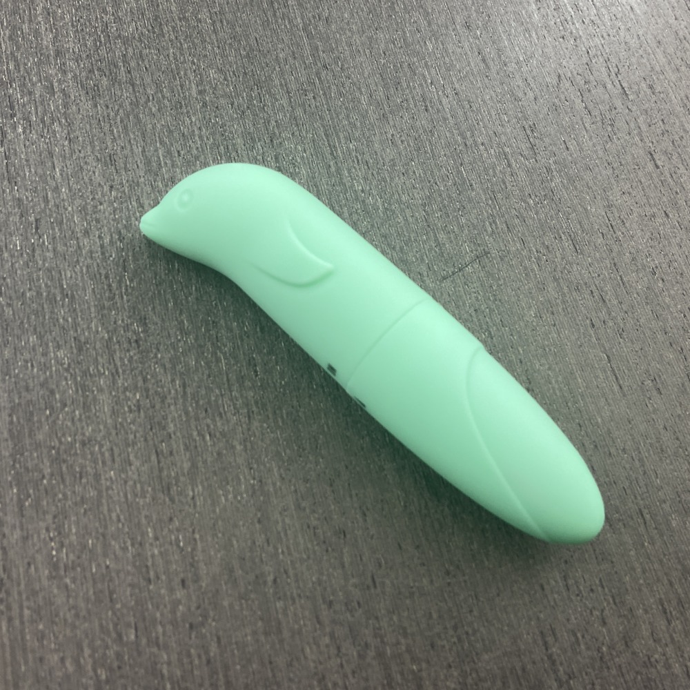 Vibrador Golfinho Ponto G Toque Aveludado Verde