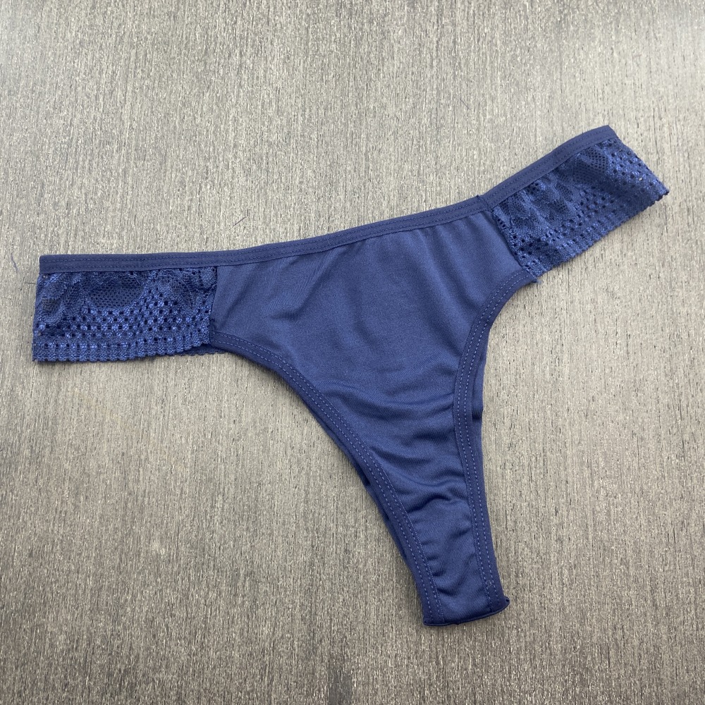 Tanga Natty Fio Duplo Azul Marinho