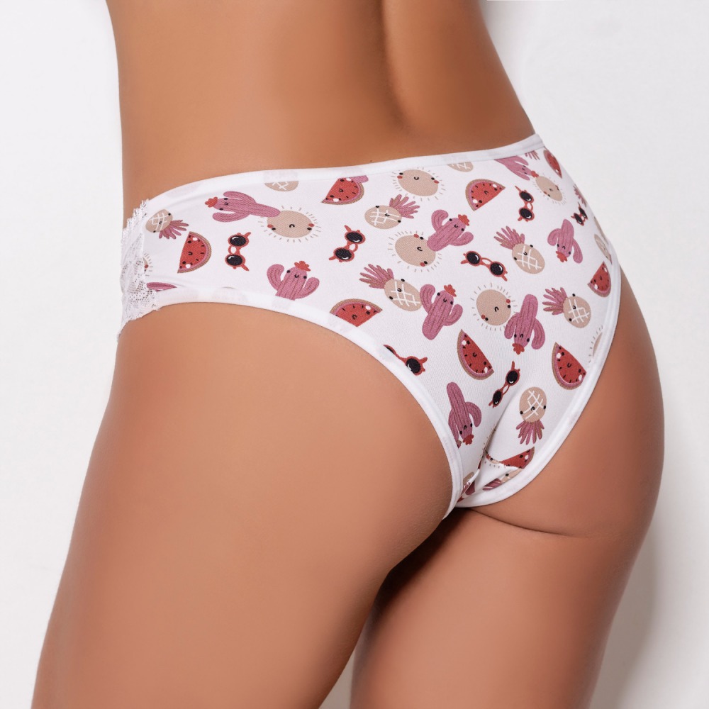 Plus Size Kawaii Underwear Women's Plus Cherry Print - Temu