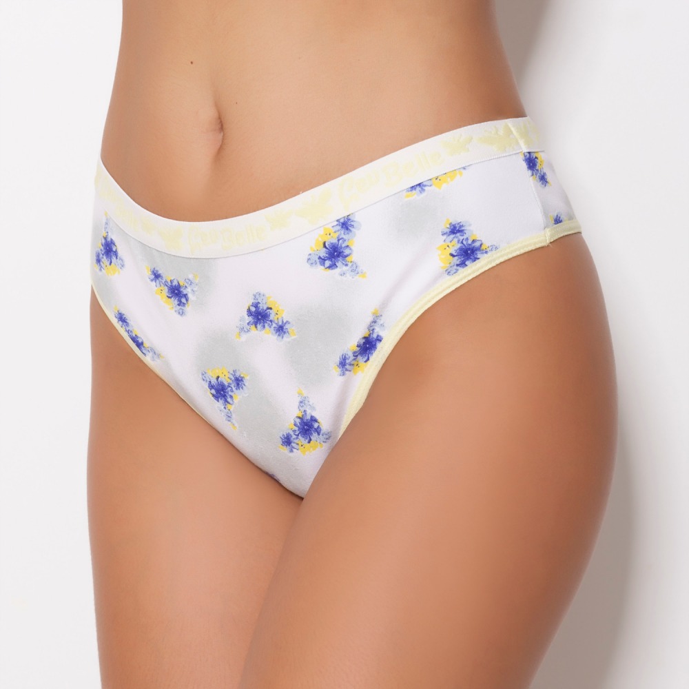 Buy Shyle Tiny Floral Print Thong Panty for women 