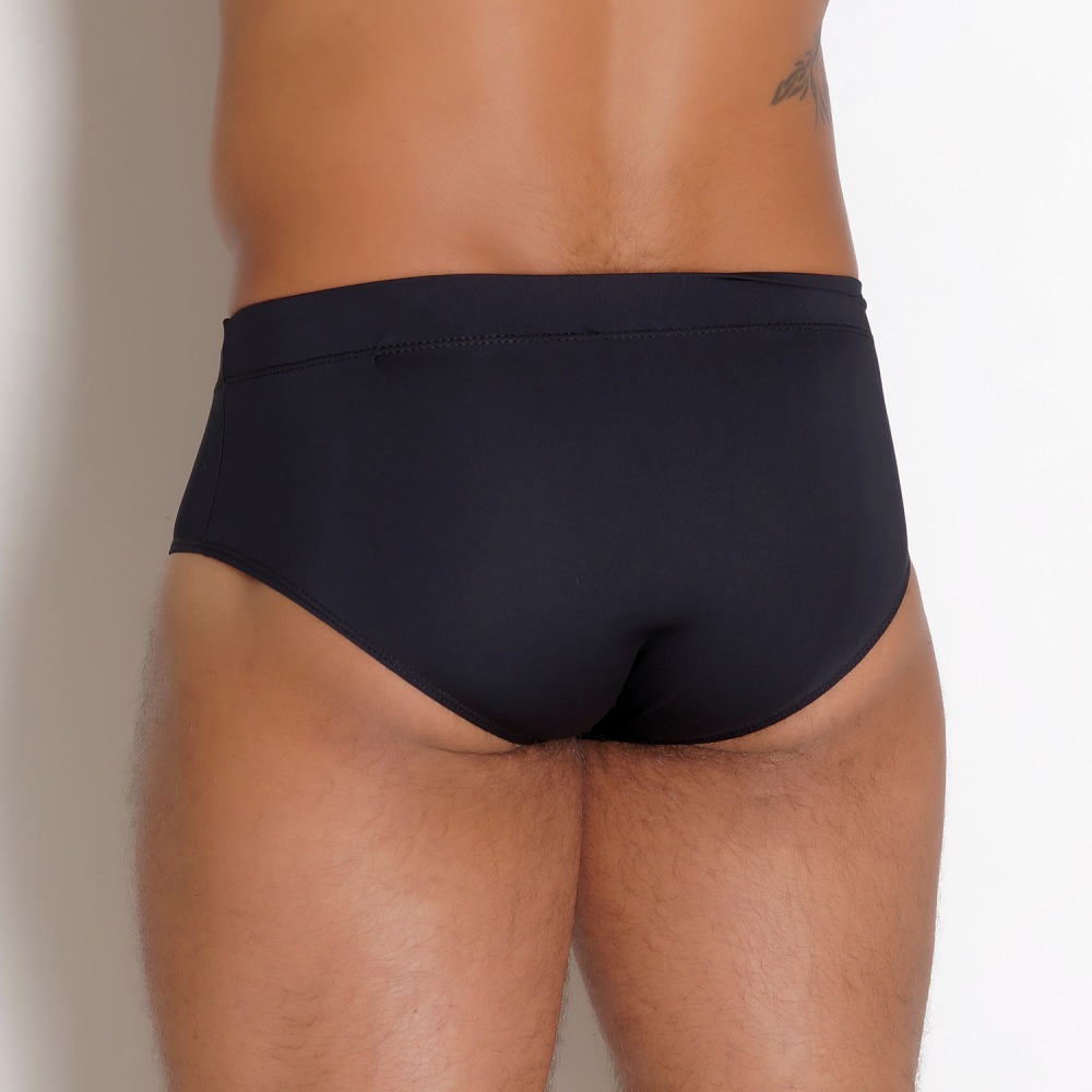 Cueca Slip Microfibra Lisa  Embutida