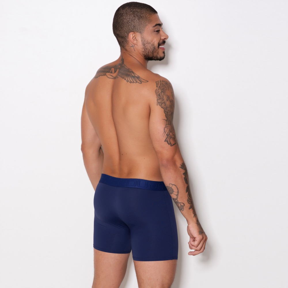 Cueca Boxer de Microfibra Comprida - Lingerie BR - Atacado