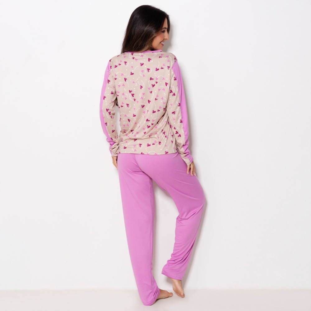 Pijama Longo Suede