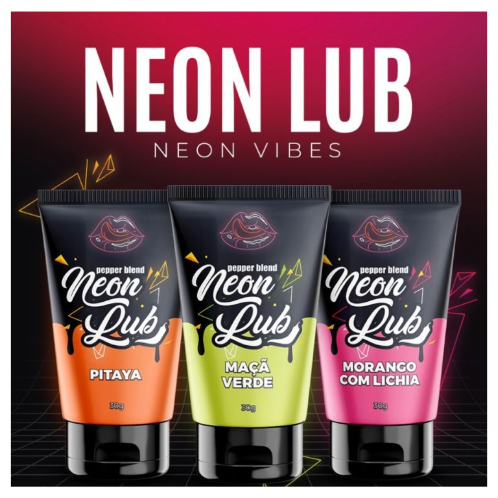 Gel Lubrificante Neon Lub 30g Comestvel