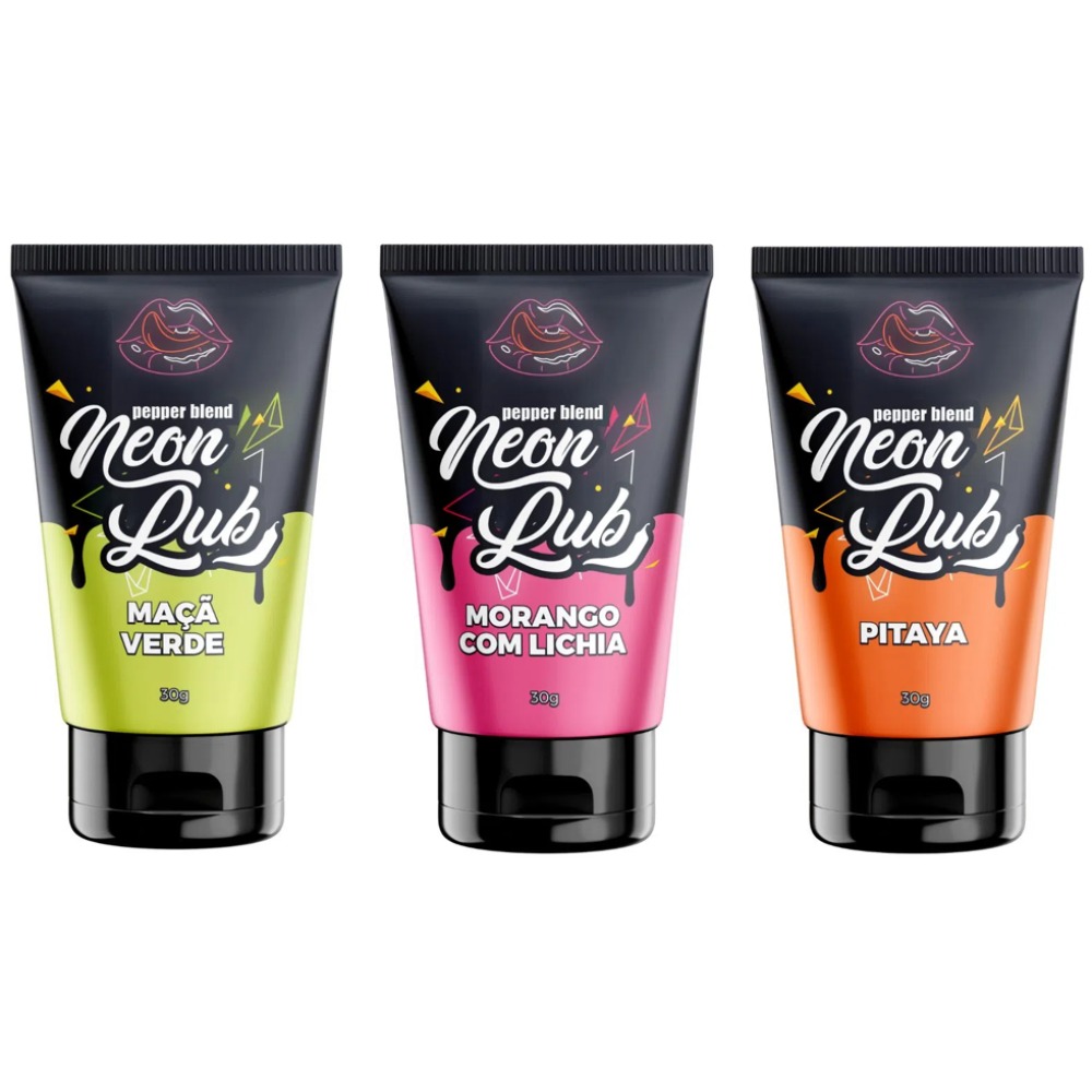 Gel Lubrificante Neon Lub 30g Comestvel