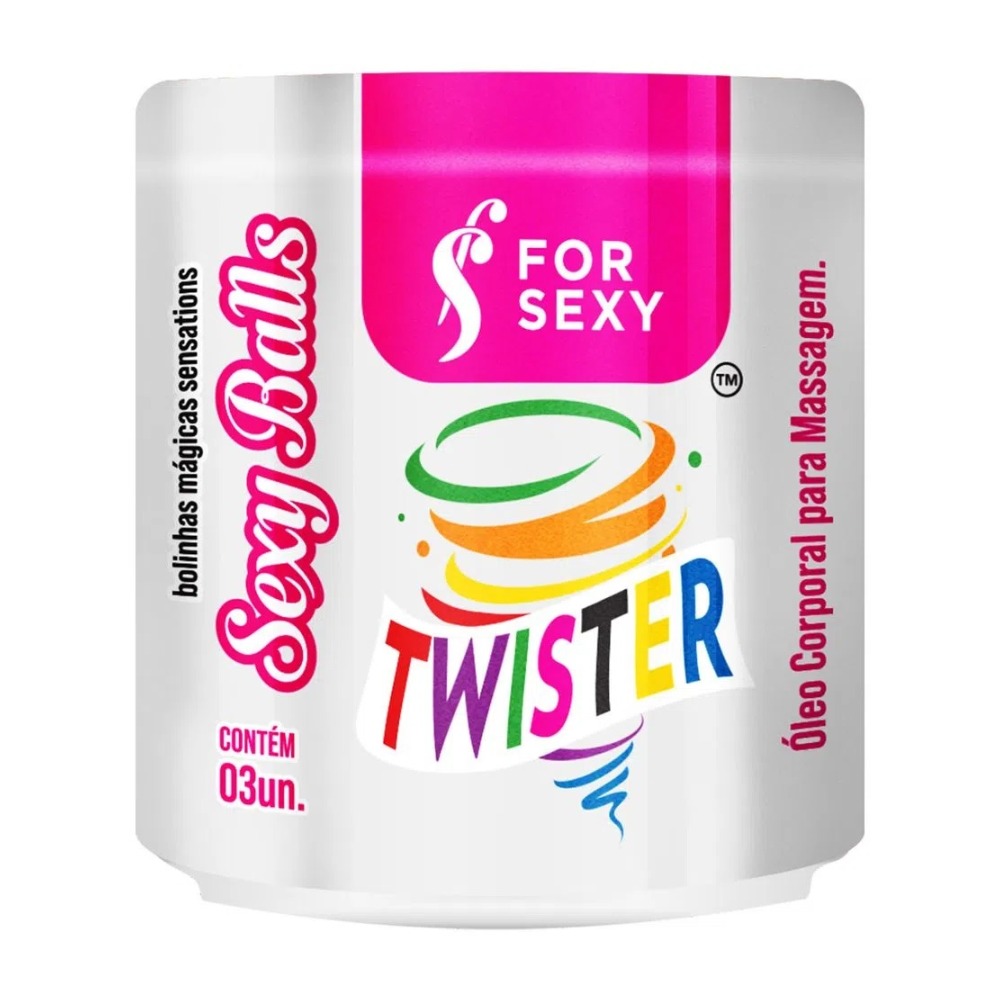 Sexy Balls Twister leo Corporal Para Massagem 03 Unidades