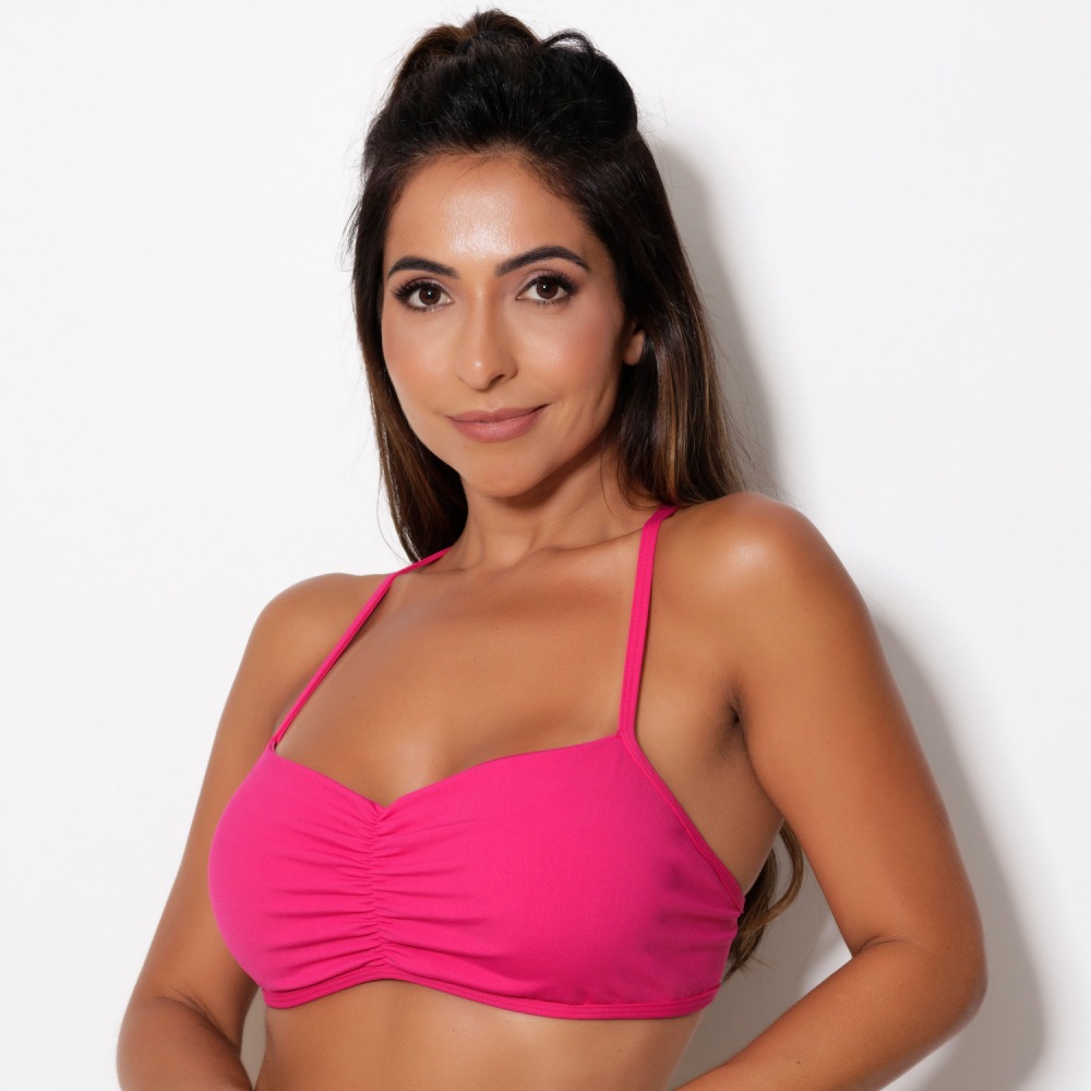 Top Esportivo Pink Energize MTX MODA - FlexFit Dinmico e Conforto de Alto Impacto