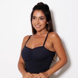 Top Esportivo FlexFit em Poliamida - Conforto e Estilo para Mulheres Ativas - Edio Limitada