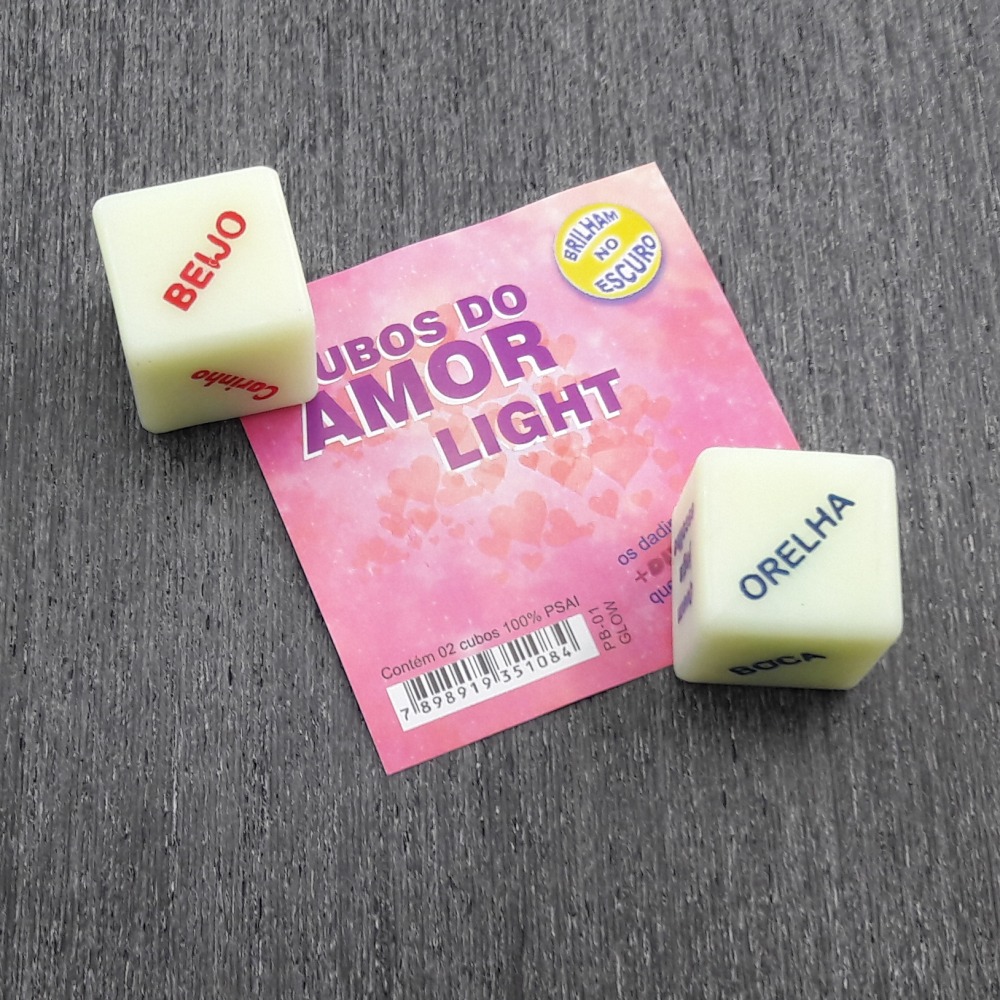 Dados do Amor Light Brilham no Escuro