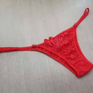 Tanga Regulável com Renda