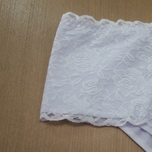 Calcinha de Cotton e Renda