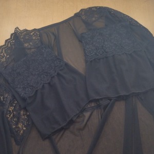 Robe em Tule e Renda com Amarrao